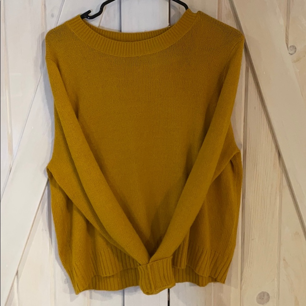 Mustard Cropped Sweater